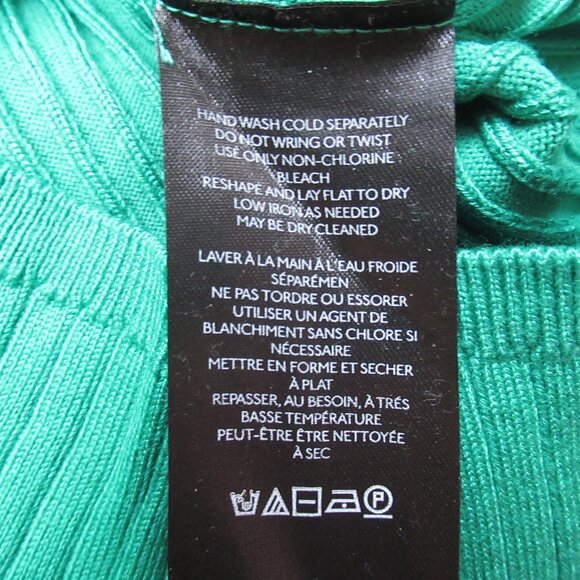 Anthropologie Maeve Layered Twofer Ribbed Cardigan Sweater Kelly Green XL - Picture 8 of 10